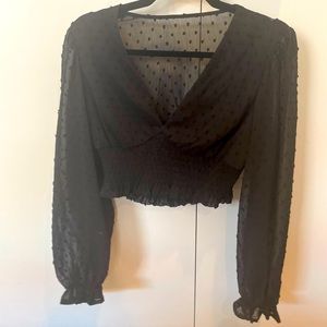 Polka dot long sleeve